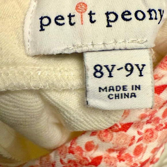 Petit Peony 2-Piece Girls Outfit | Kara Quilted Cream Top 8Y–9Y + Skirt 7Y - Picture 6 of 9